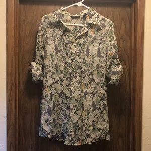 Floral Pull Over Blouse